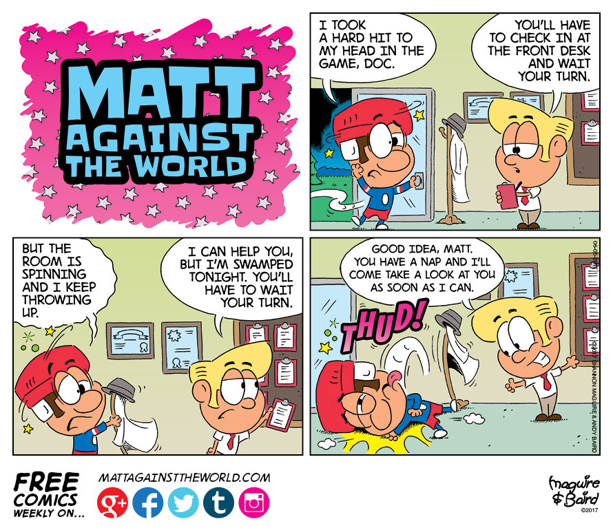 Hockey Hit Comic