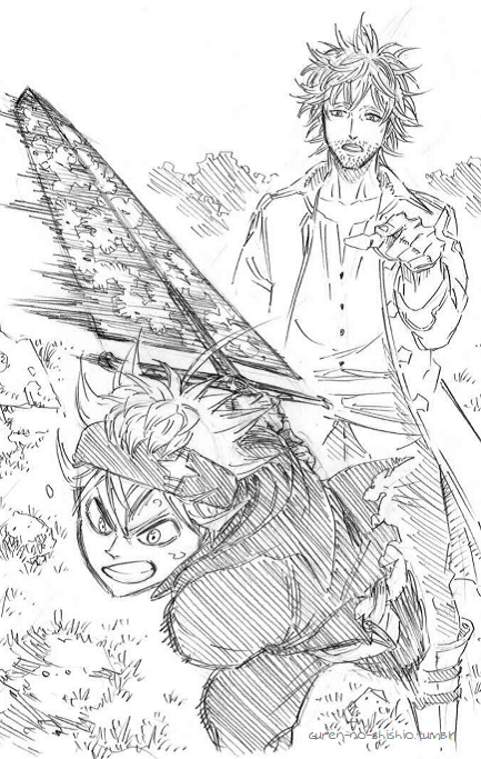 guren-no-shishio:Black Clover Light Novel Illustrations