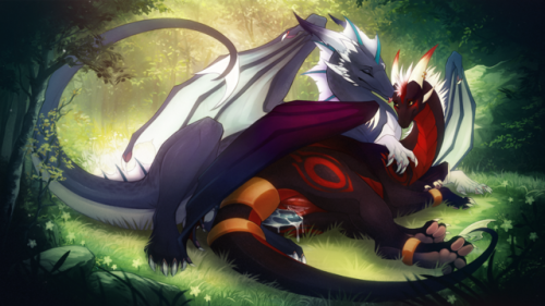 thescottishdragon:Dragon Mating by request for @moglo1997