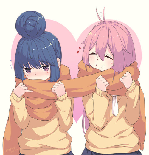 wholesomeyuri:✧･ﾟ: *✧ Shared Scarf ✧ *:･ﾟ✧♡ Characters ♡ :...