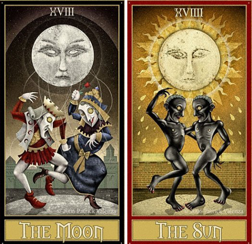 knightofleo:Patrick Valenzadeviant moon tarot, major...