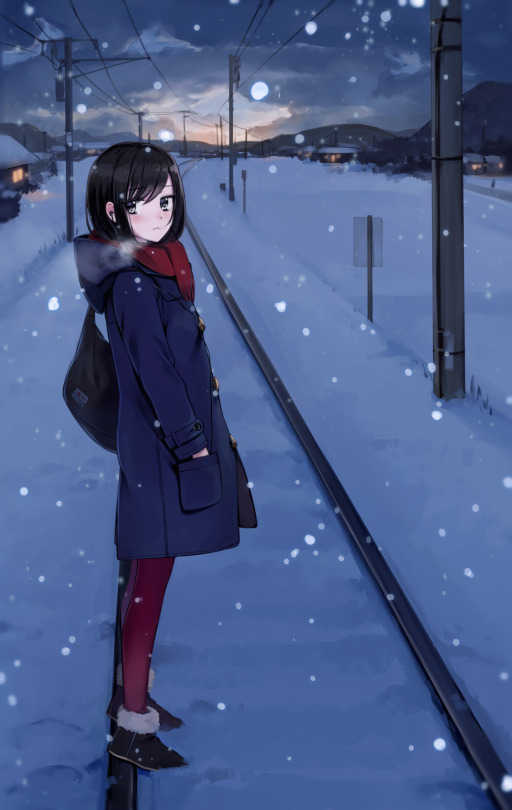 50+ Wallpaper Anime Winter keren tahun 2019