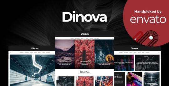 Dinova v1.4.1 – Alternative Magazine Gutenberg Theme Nulled