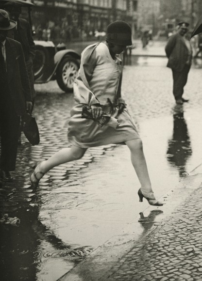 blueblackdream:Friedrich Seidenstücker, Woman Jumping Puddle,...