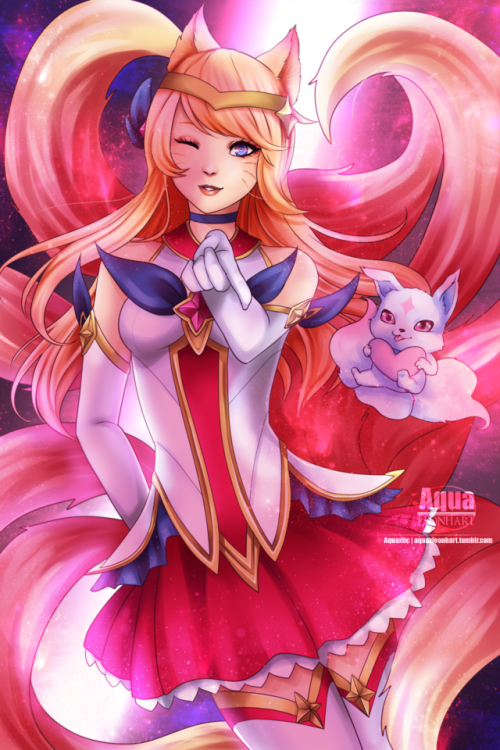 ahri ahri lol star guardian lol star guardian star guardian ahri star guardian skin skin ahri skin ahri league of legends league of legends cute pink fox furry tails nine tails jinx star guardian lux star guardian janna star guardian syndra star guardian miss fortune star guardian soraka star guardian fanart my art digital art paint painting