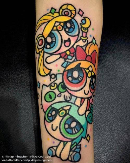 By Pikkapimingchen · Pikka Cool Cool, done in Chengdu.... patriotic;japanese manga;animated tv series;pikkapimingchen;big;japanese culture;tv series;united states of america;cartoon;facebook;twitter;the powerpuff girls;sailor moon;inner forearm