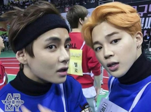 bts vmin 95 line 95z park jimin kim taehyung jimin taehyung v ot7 fancafe cr: fc otp vmin selca isac 2016