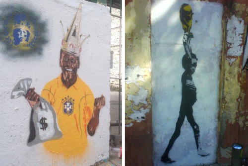 fir3wolf:teenmum:ahandofgod:Anti-Fifa Graffiti In Brazil:...