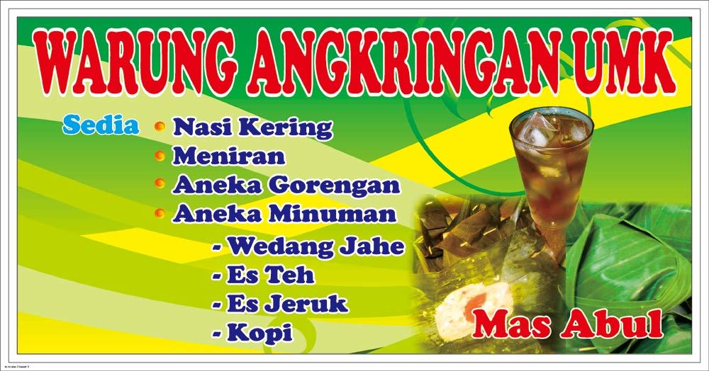 Contoh Banner Untuk Angkringan gambar spanduk