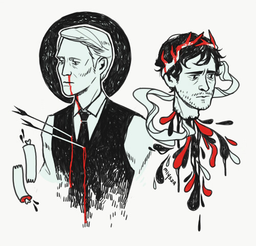 Hannibal and Will | Art v, Character illustration, Hannigram