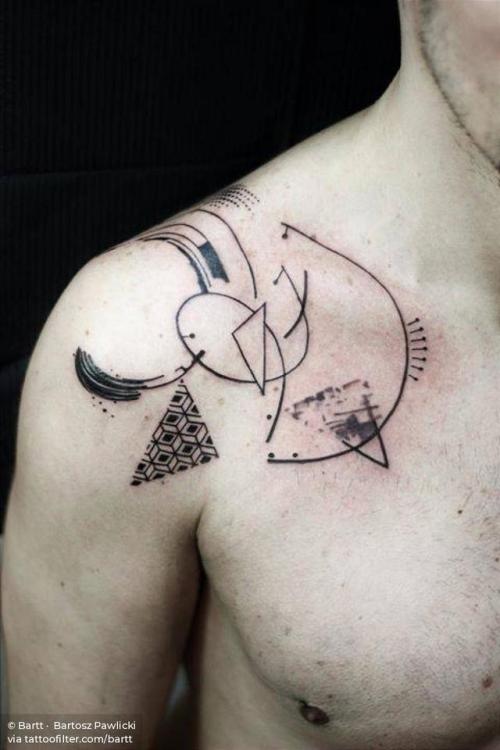 By Bartt ·  Bartosz Pawlicki, done at Cross The Line Tattoo,... abstract;bartt;big;facebook;twitter;shoulder