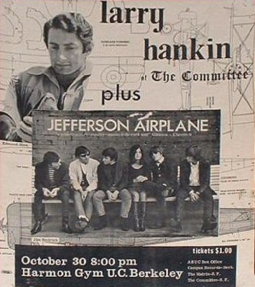 Jefferson Airplane at UC Berkeley. October 30, 1965.