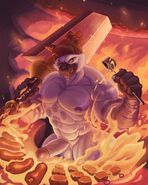 theotherwolfy:Meowscular, bringing the meat and muscles as...