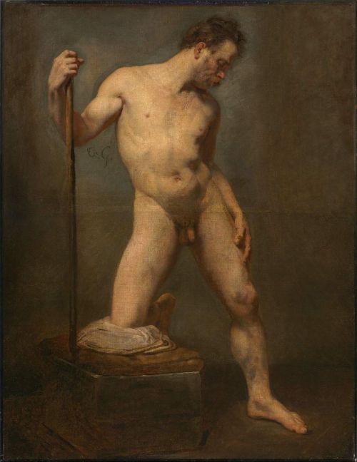 19thcenturyboyfriend:Study of a Male Nude (1810-20), Unknown...