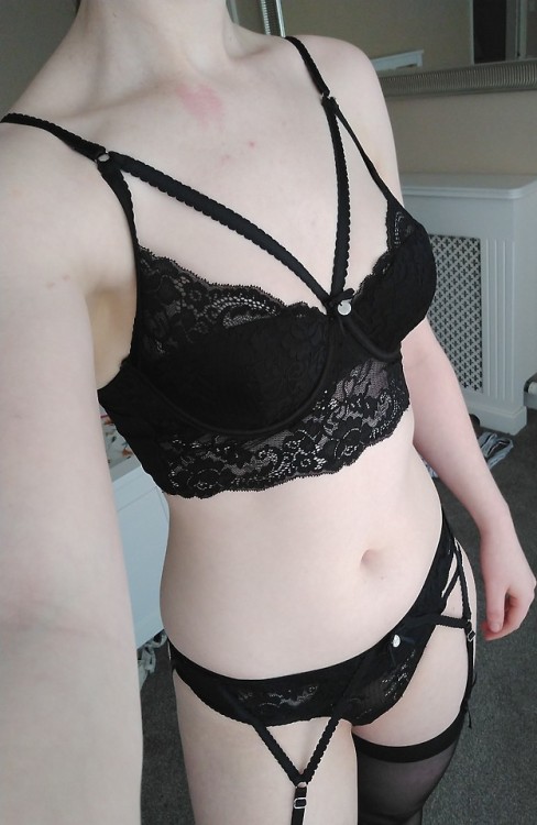 the-lascivious-pair:Got this gorgeous new lingerie set, what...