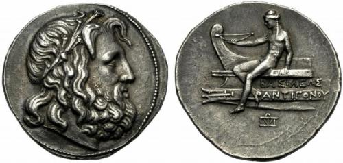 archaicwonder:Tetradrachm of Antigonus III (r. 229-221) from...