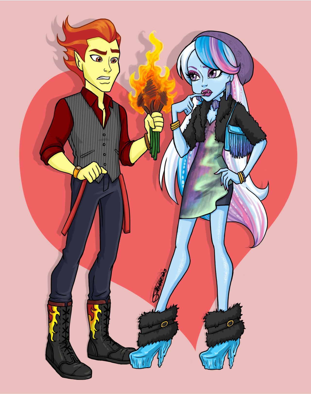 monster high heath burns