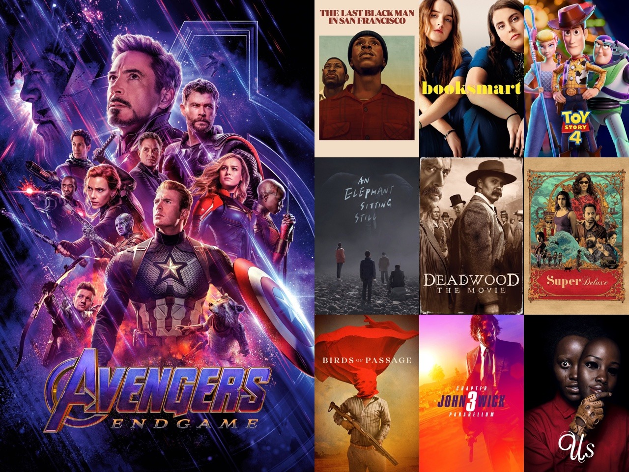 Halfway—2019.At the midway point for 2019 we can reveal the ten highest-rated narrative films for the year so far. Avengers: Endgame tops the list with a weighted average of 4.15 out of a possible 5. (This time last year, Paddington 2 was top bear....