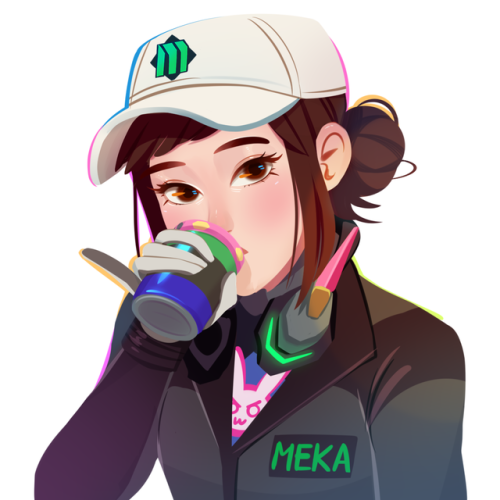 overwatch artists on tumblr hana song d.va
