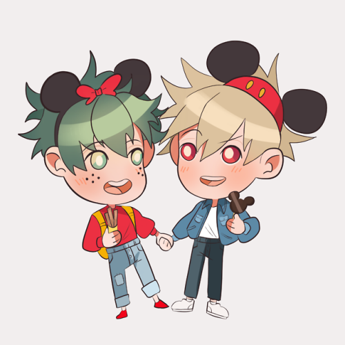 bakaramia:I like drawing these two on Disney dates :’) I’m...