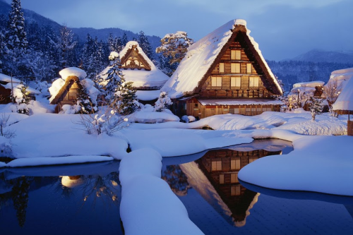 nubbsgalore:the village of shirakawa-gō in japan’s gifu...