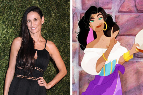 Demi Moore, the speaking voice of Esmeralda in... - The ...