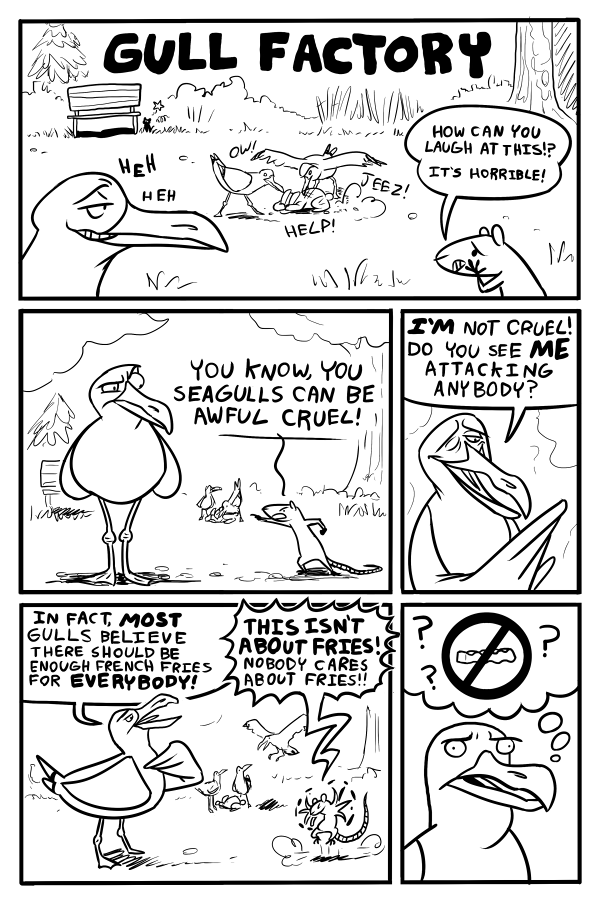 A comic about Seagulls.

If you feel like this comic doesn