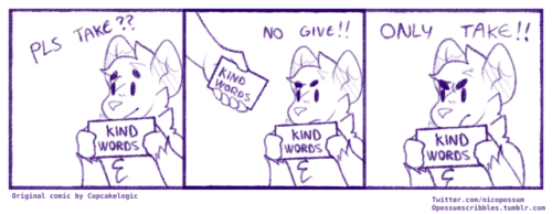 opossumscribbles:i’m not v good at being kind to...