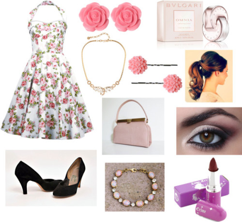 polyvore mode style Dollydagger Susan Caplan Vintage Lime Crime Bulgari