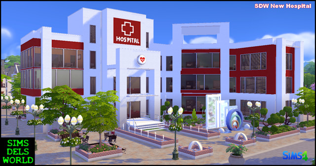 SimsDelsWorld The Sims 4 SDW New Hospital   Tumblr Inline NypbtasM8s1sb1gq7 640 