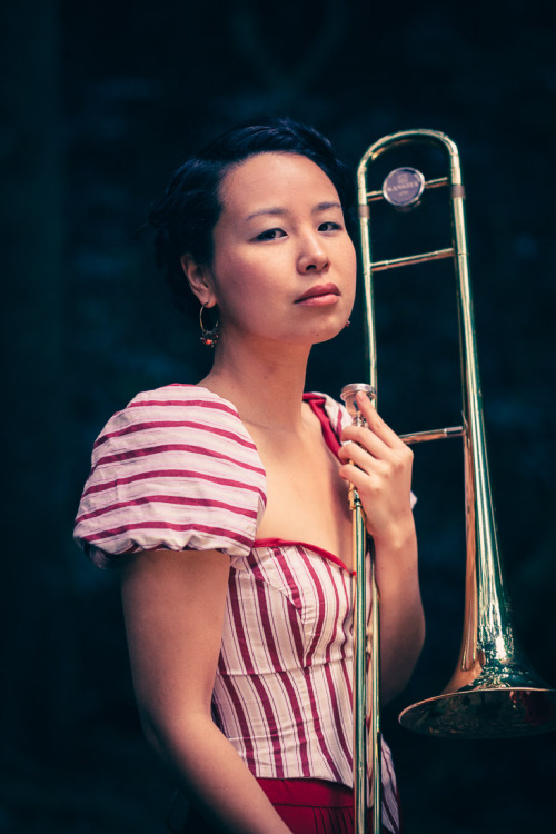 A portrait of Aiko, a local musician who plays with the band The...