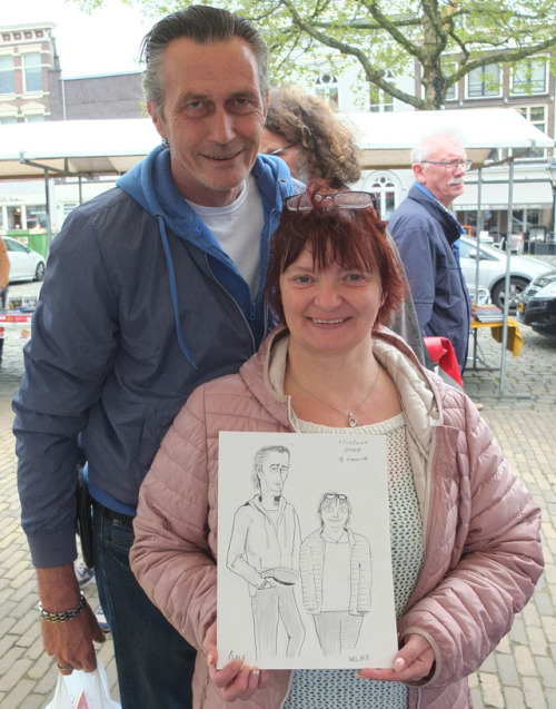 Caricatures in GoudaI was a guest artist at the “Strips op de...