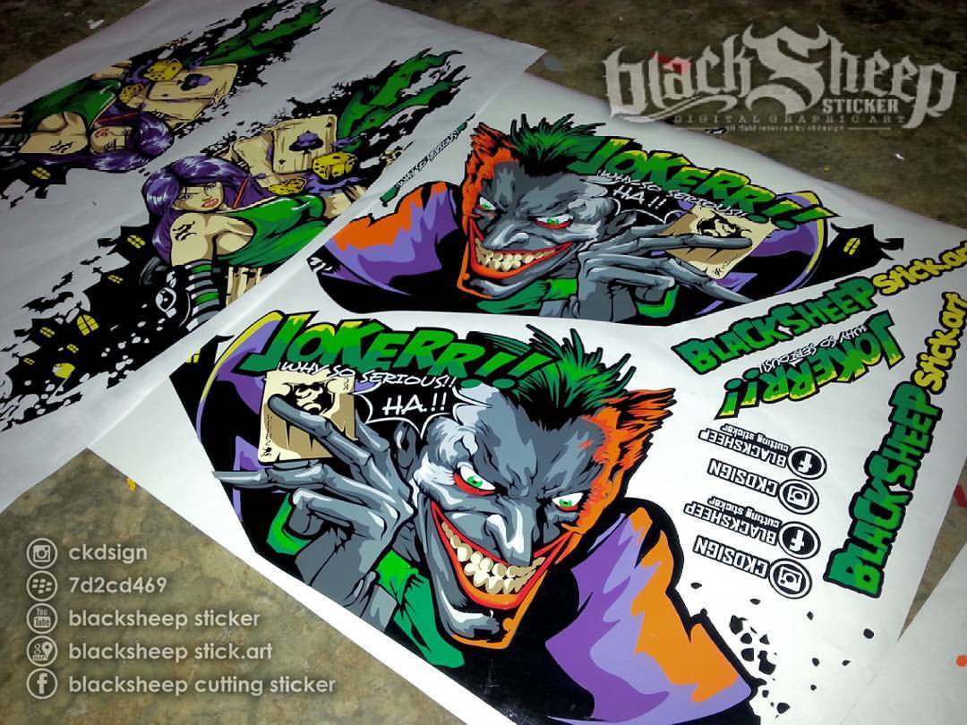 480+ Gambar Cutting Sticker Joker Gratis