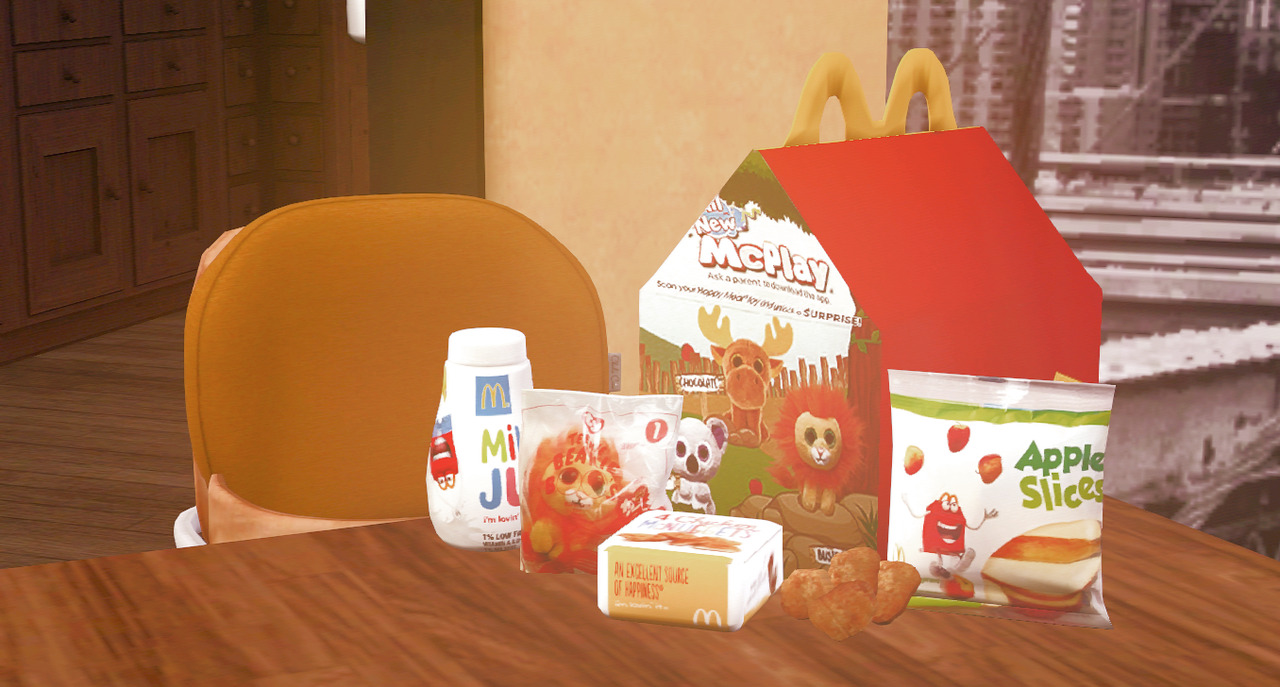 The Sims 3 — Cropzsims Ts3 Chicken Nugget Happy Meal Set