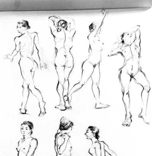 more drawings from life drawing classes