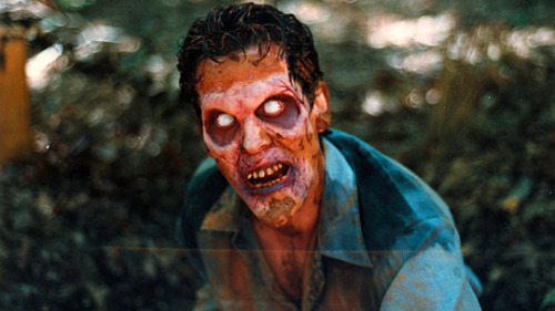 vintagesalt:Behind the scenes of Evil Dead II (dir. Sam Raimi,...