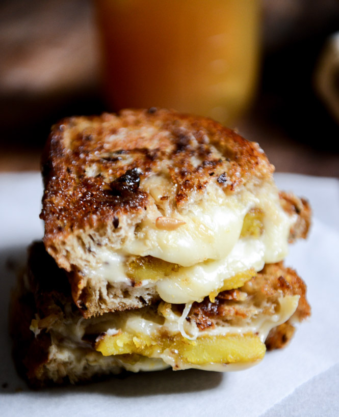 Caramelized Butternut, Roasted Garlic + Coconut Butter Grilled Cheese