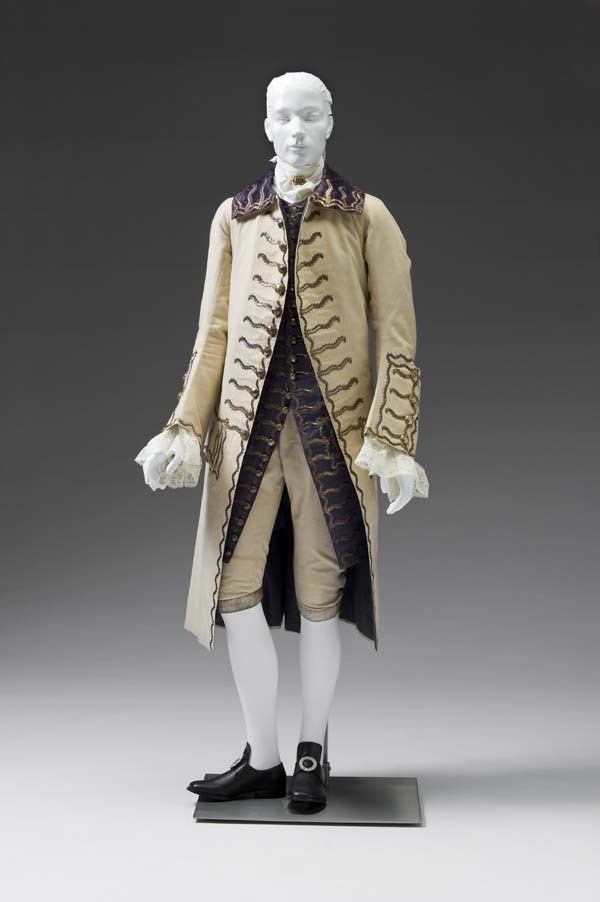 18th Century Fop — Gentleman’s Court Suit Circa 1760s Place object...