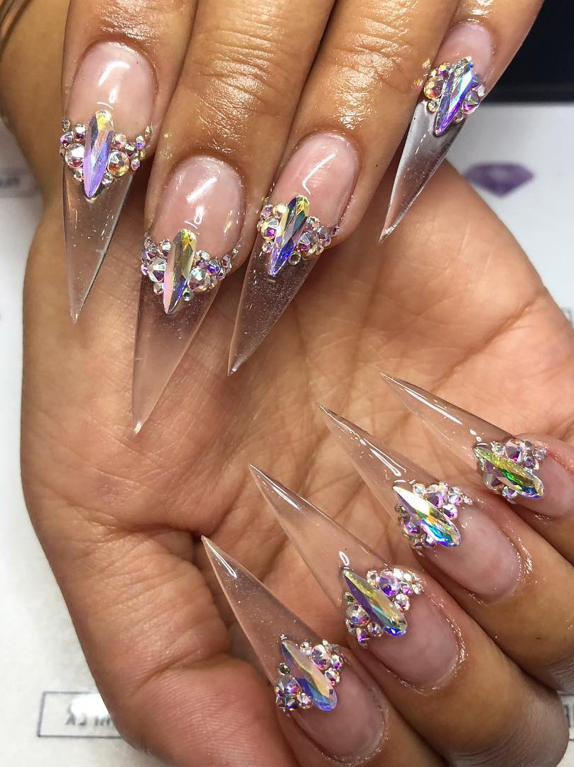 golden nails, manicure and pedicure, rainbow nails, ingrown fingernail, studio nails Sculpted Stiletto Nails | Full Clear And Rhinestones. . . your next Full Set, Fill, or Pedi service at pampernailgallery.com Now open in Fremont, California!. Click nowselect a service, and tap my name to book an appointment with me. DM me if you have any questions . . Tags: , getpamper , pampernailgallery , nails , oaklandnails , sanjosenails , sfnails , bayareanails , bayareanailtech , sculptednails , nailforms , acrylicnails , jellynails , clearnails , nails , nailsonpoint , holonails , nailporn , swarovskinails , clearnails , rhinestonenails , stilletonails , stilettonails , longnails , fancynails , cutenails , glitternails , icenails , nailart 