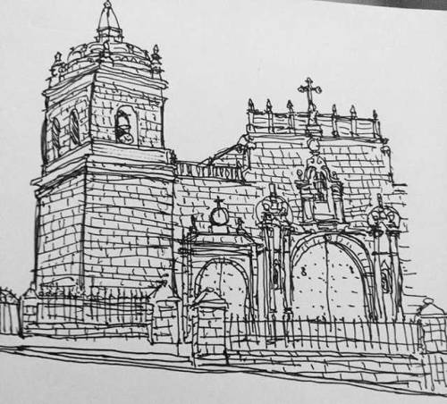 Catedral De Huamanga. . . . #huamanga #catedral #dibujo #drawing...