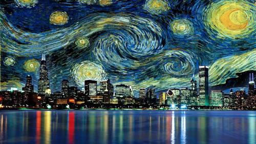 daily-meme:Chicago Starry Night.