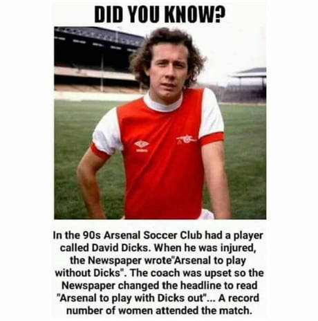 David Dicks Arsenal Player Funny Lol Dank Memes Meme