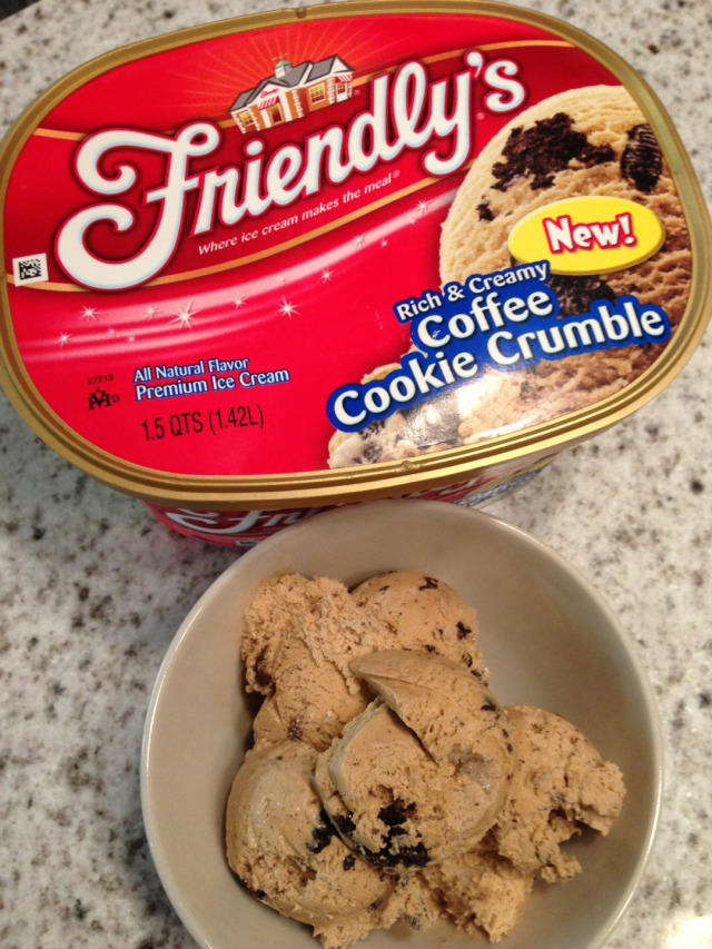 Friendly’s coffee cookie crumble ice cream This...