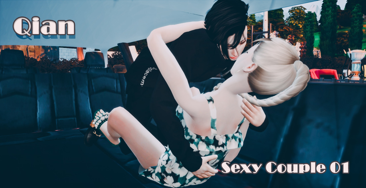 qianq-q Sexy Couple Pose 01 - The Sims 4 Download - SimsFinds.com