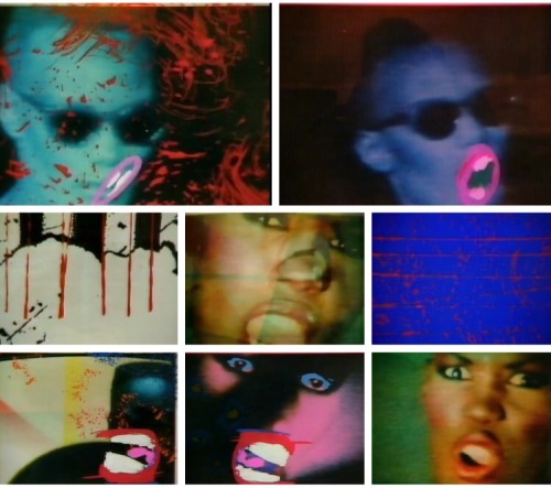 jurnee-cola:Artwork from ‘Love is the Drug’ by Grace Jones