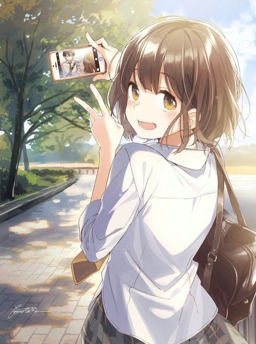 Imagen De Anime Selfie And Girl Anime Girl