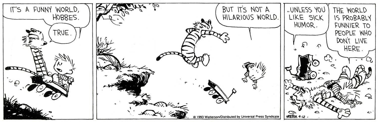 The Bristol Board Classic Calvin And Hobbes Daily Strip By Bill