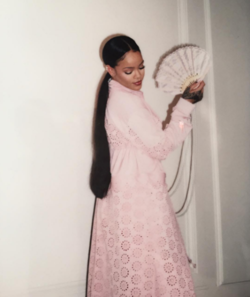 rihennalately:Rihanna backstage at her FENTYXPUMA Spring/Summer...