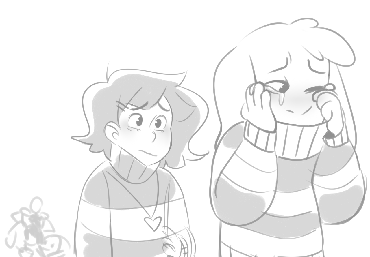 Are Chara And Asriel Giving Each Other Thumbs °˖ °˖ Uvu ˖° ˖ °