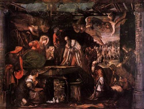 artist-tintoretto:The Adoration of the Magi, TintorettoMedium:...